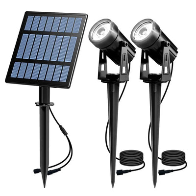 Projecteur Solaire Aluminium Anti-Rouille Jardin Chemin IP65