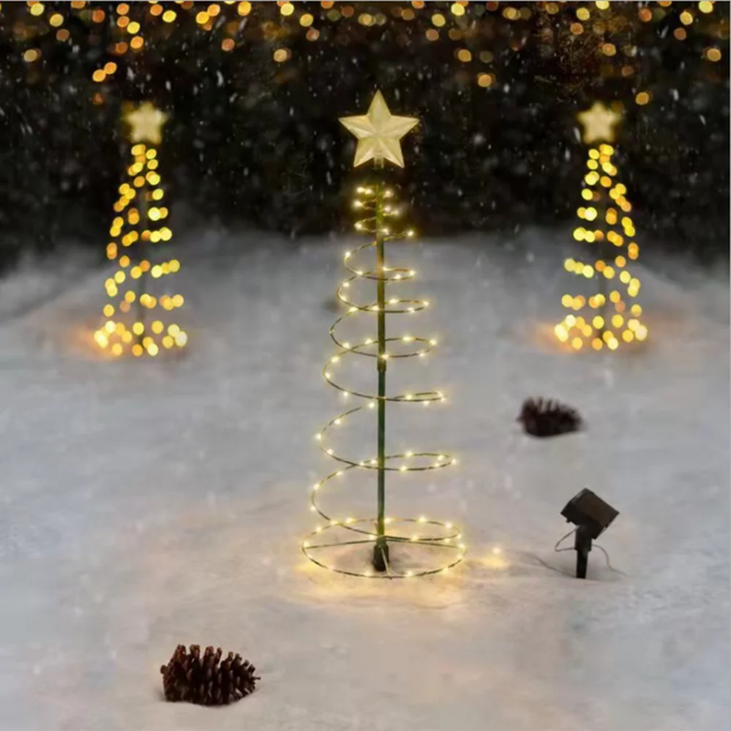 Guirlande Solaire Noël Étoile LED IP65 Extérieur