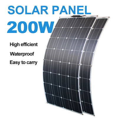 Panneau Solaire Flexible 100W à 600W Camping