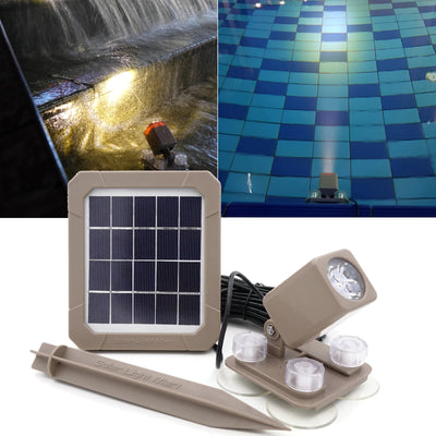 Projecteur Solaire Sous-Marin LED pour Étang et Fontaine