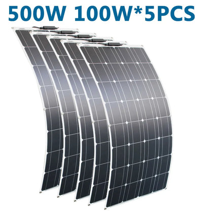 Panneau Solaire Flexible 100W à 600W Camping