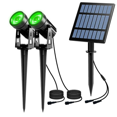 Projecteur Solaire LED Aluminium IP65 Paysage Jardin Extérieur