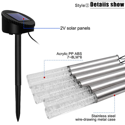 Lampe Solaire Imperméable Décorative Jardin Pelouse Sentier Cour