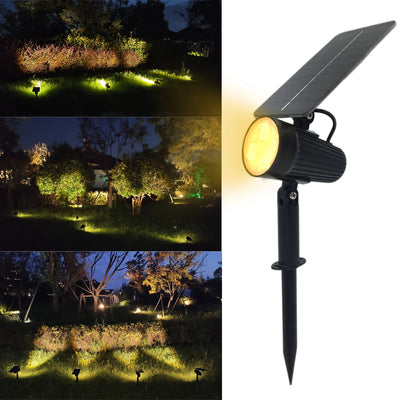 Projecteur Solaire Étanche Extérieur 2 Modes Veilleuse Décoration Jardin
