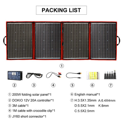 Panneau Solaire Portable Pliable 18V Flexible Camping