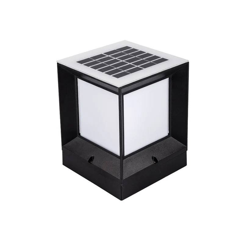 Borne solaire LED extérieure en aluminium