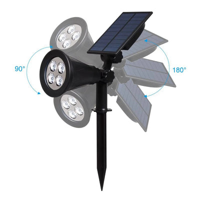 Projecteur Solaire Encastrable au Sol IP65 Paysage Mur Extérieur
