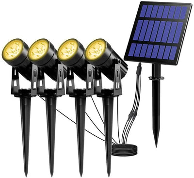 Projecteur Solaire LED Aluminium IP65 Paysage Jardin Extérieur