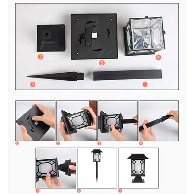 Lampe Solaire LED IP65 Paysage Pelouse Patio