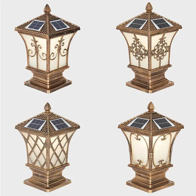 Lampe Solaire Pilier Jardin Décoration Étanche