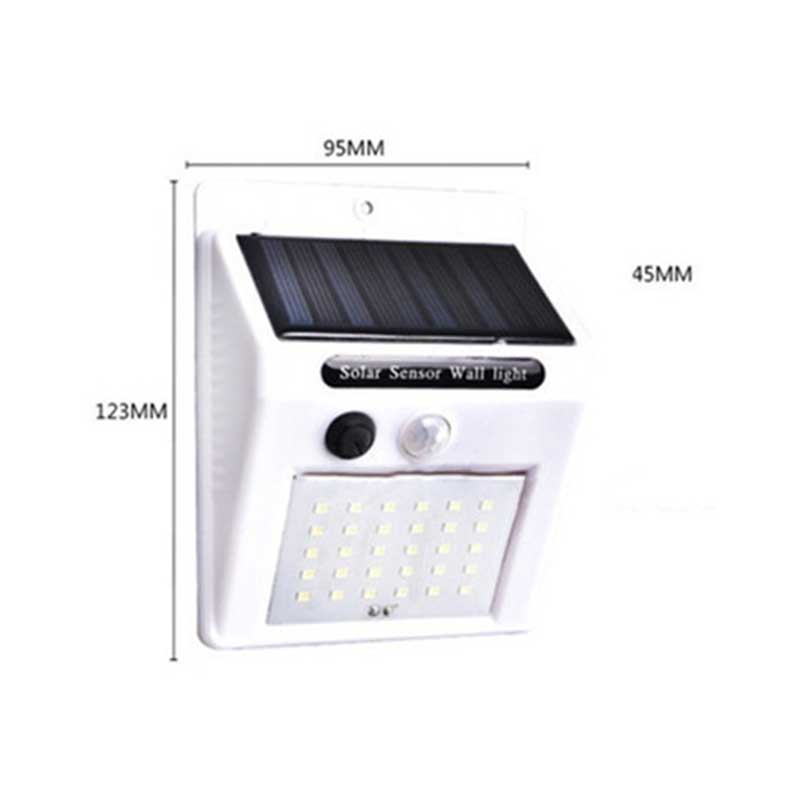 Applique murale solaire 40 LED avec détecteur de mouvement