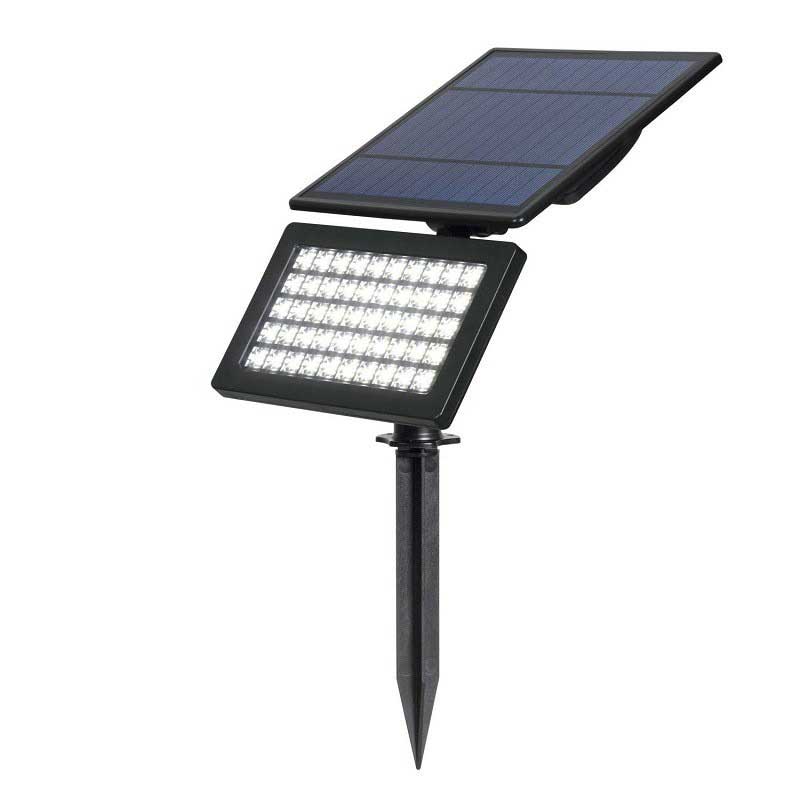 Piquet solaire spot 50 LED pour jardin