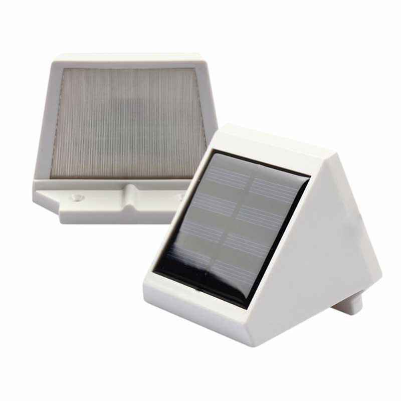 Lot de 6 mini appliques solaires LED blanches pour jardin et clôture