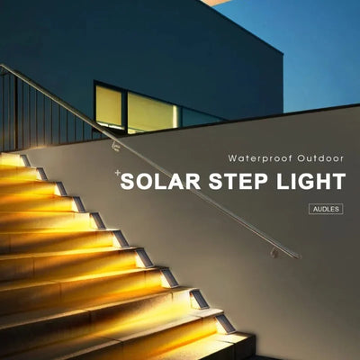 Lampe Solaire Escalier Extérieur 10 LED Détecteur de Mouvement