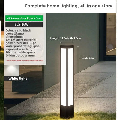 Borne Solaire de Sol pour Jardin et Allée