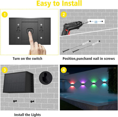 Lampe Solaire RGB Extérieure 8 Couleurs - vue 6