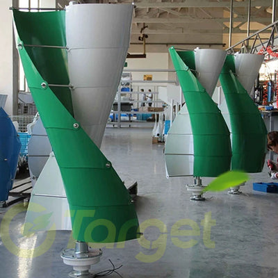 Éolienne Verticale MPPT Hybride Sortie 220V avec Onduleur