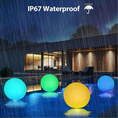 Boule Solaire LED 16 Couleurs Étanche Décoration Jardin