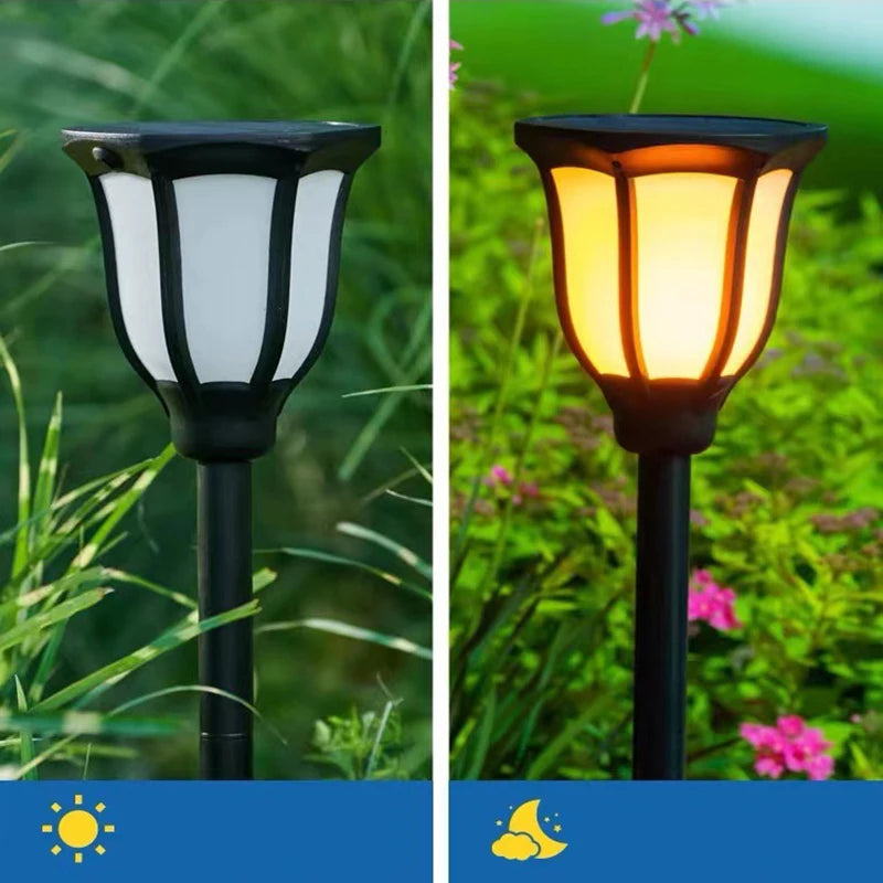 Lampe Solaire Flamme Décorative pour Jardin
