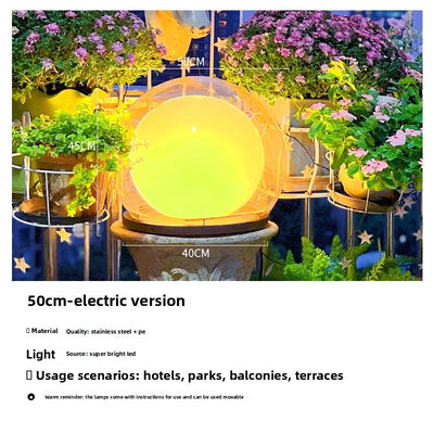 Applique Solaire Murale Lune Lumineuse de Jardin