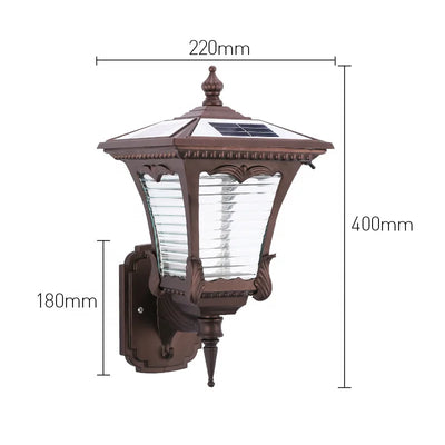 Applique Solaire Murale Extérieure Étanche IP55
