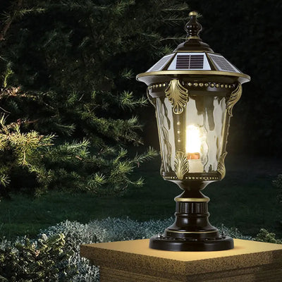 Lampe Solaire de Pilier et Poteau Extérieure