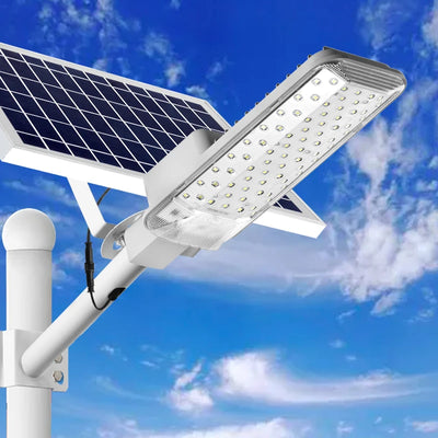 Lampadaire Solaire 6500K Crépuscule Aube Extérieur