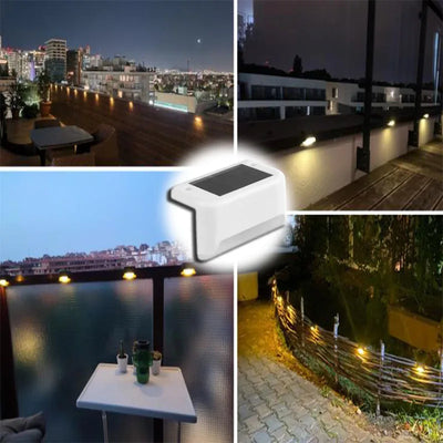 Lampe Solaire Escalier LED Étanche Balcon Patio Clôture