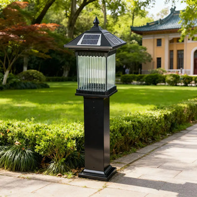 Lampe Solaire de Pilier Extérieure Décorative