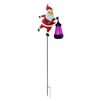 Arrosoir Solaire Père Noël LED Décoration de Jardin