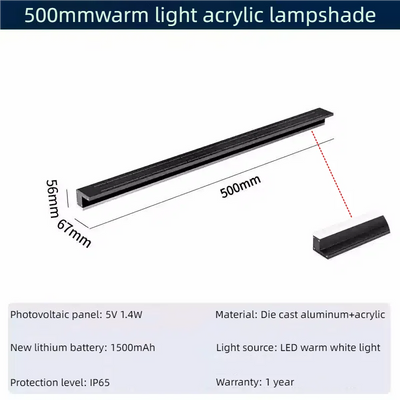 Applique Solaire Murale Extérieure 62 LED - vue 9