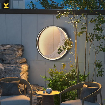 Applique Solaire Murale Lune d'Extérieur Décorative