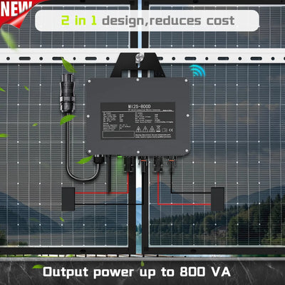 Micro-Onduleur Solaire 800W WiFi Étanche IP67