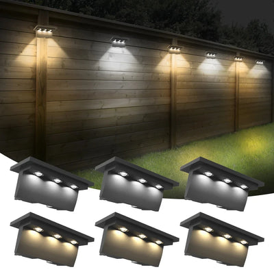 Lampe Solaire Clôture RGB Extérieur Garde-Corps Escalier Terrasse