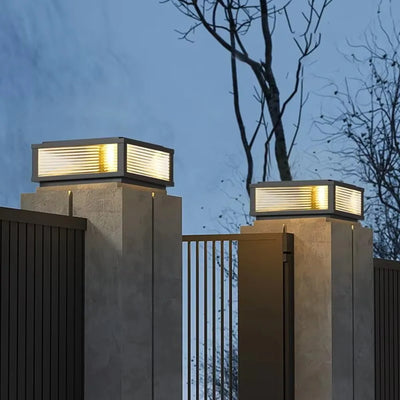 Lampe Solaire de Poteau Extérieure E27 Étanche - vue 2