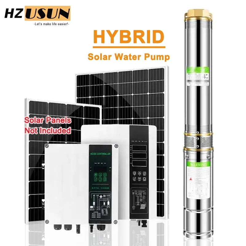 Pompe de Forage Solaire Hybride 3HP Irrigation Agricole