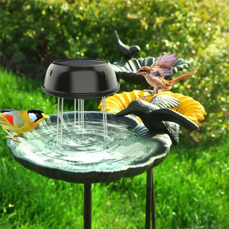 Brasseur d'Eau Solaire sur Pieds pour Bain d'Oiseaux