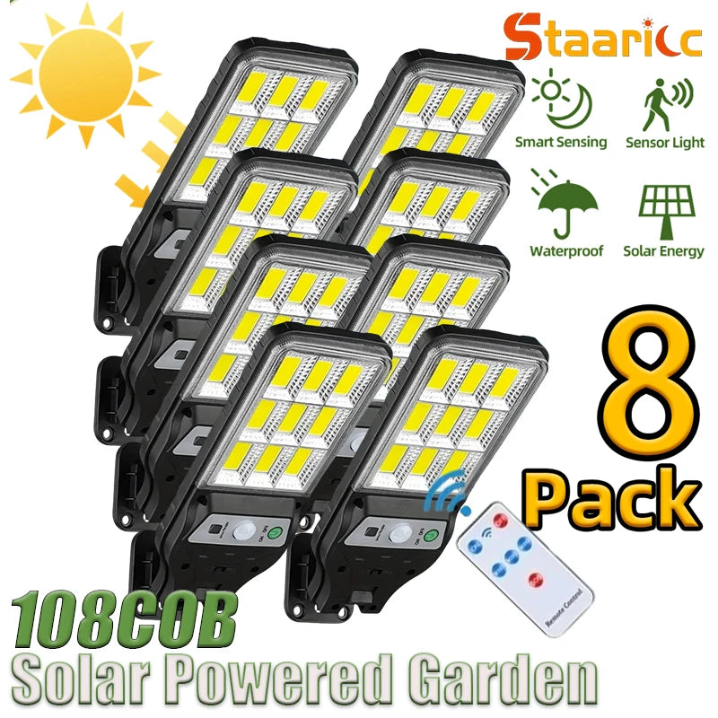 Applique solaire murale LED avec détecteur de mouvement IP65