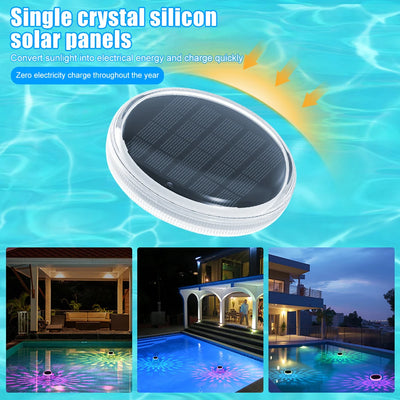 Lampe Solaire Flottante de Piscine LED Télécommande 9 Couleurs