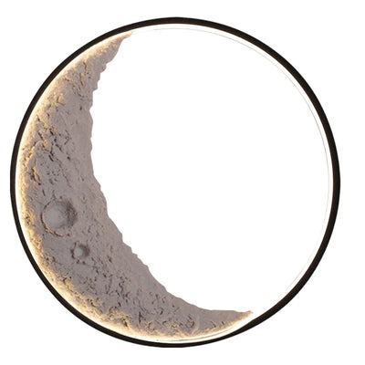 Applique Solaire Murale Lune d'Extérieur Décorative