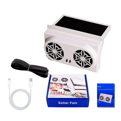 Ventilateur Solaire Portable de Ventilation pour Voiture