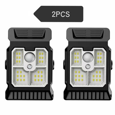 Lampe Solaire Jardin Détecteur Mouvement Clip Pelouse