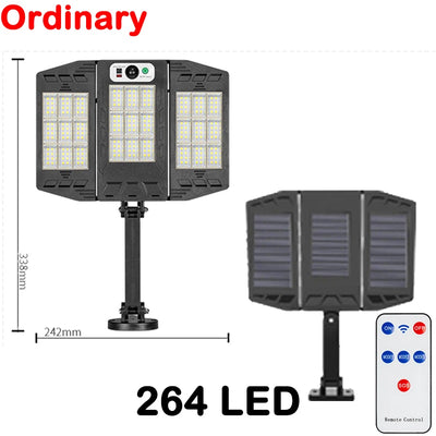 Lampe Solaire de Rue Murale LED Détecteur Mouvement 3 Modes