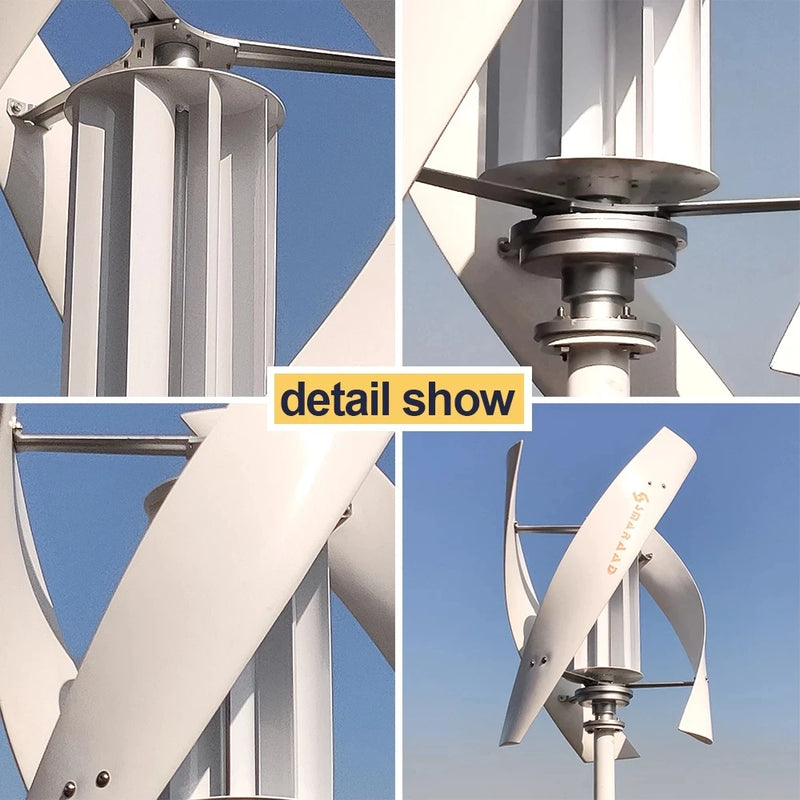 Éolienne Verticale Maglev 3 kW à 5 kW Basse Vitesse
