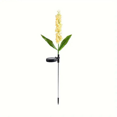 Lampe Solaire Fleur de Jacinthe Blanc Chaud Extérieur