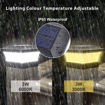 Lampe Solaire de Poteau de Clôture Capuchon LED
