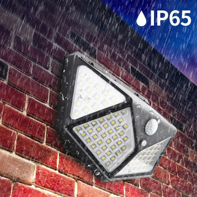 Applique Murale Solaire Extérieur Détecteur de Mouvement 100 LED