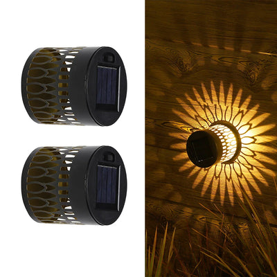Lampe Murale Solaire Projecteur Étanche Jardin Terrasse Allée