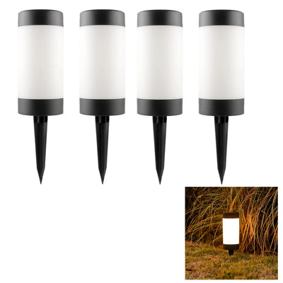 Lot de 4 Lampes Solaires LED Extérieur Pelouse Jardin