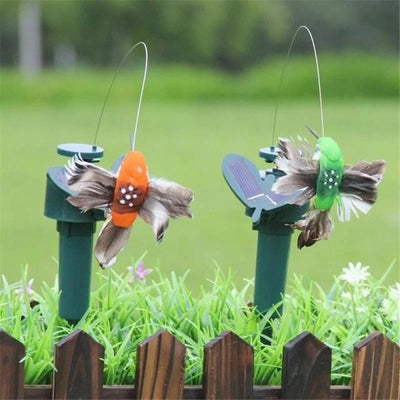 Décoration Solaire Papillons et Oiseaux Volants pour Jardin